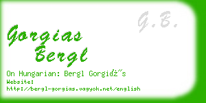 gorgias bergl business card